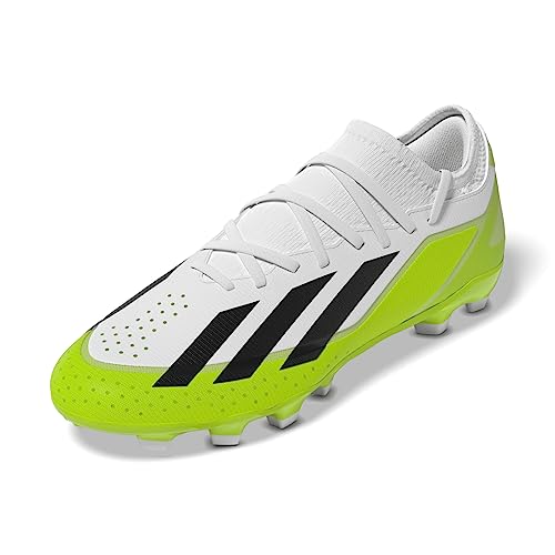 adidas Męskie buty piłkarskie X Crazyfast.3 Multi Ground Shoes, Ftwr biały rdzeń czarny klarowna cytryna, 40 EU