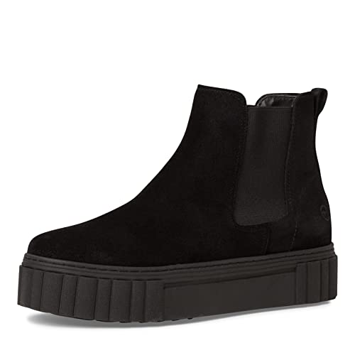 Tamaris Damskie buty Chelsea, damskie botki, wymienna wkładka, Czarny (Black 001), 42 EU