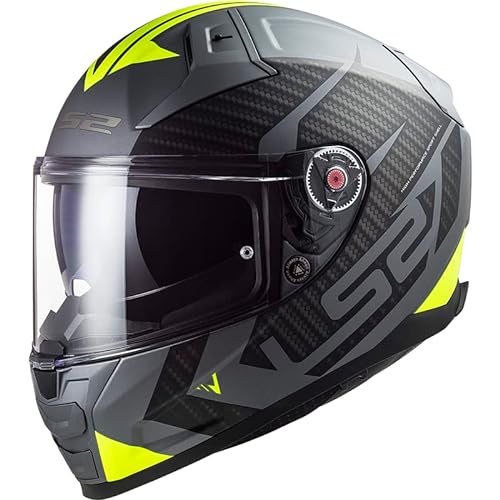 LS2, Kask rowerowy VECTOR II Splitter mat tytanu żółty, 4XL