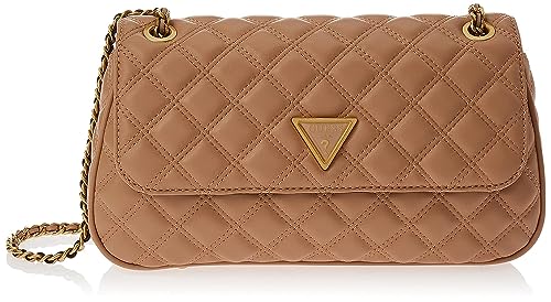 GUESS Giully kabriolet klapka crossbody, BEŻOWY, One Size, Giully kabriolet klapa crossbody