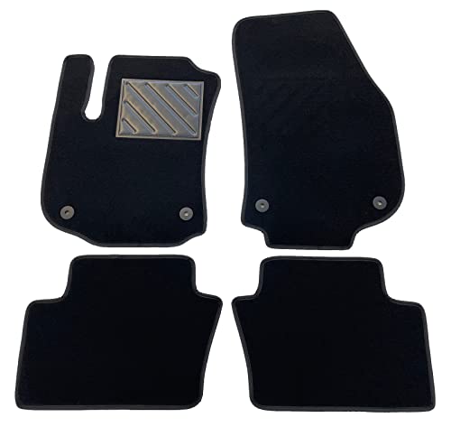 Dywaniki Opel Zafira B od 2005 do 2014 roku, wykonane na zamówienie, wzmocnione gumowe podkładki i guziki mocujące