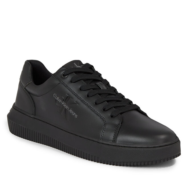 Sneakersy Calvin Klein Jeans Chunky Cupsole Mono Lth YM0YM00681 Triple Black 0GT