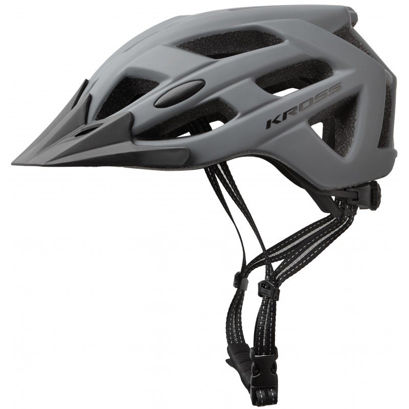 Kross Kask ATTIVO z daszkiem L 58-61cm szary mat T4CKS000040LGY