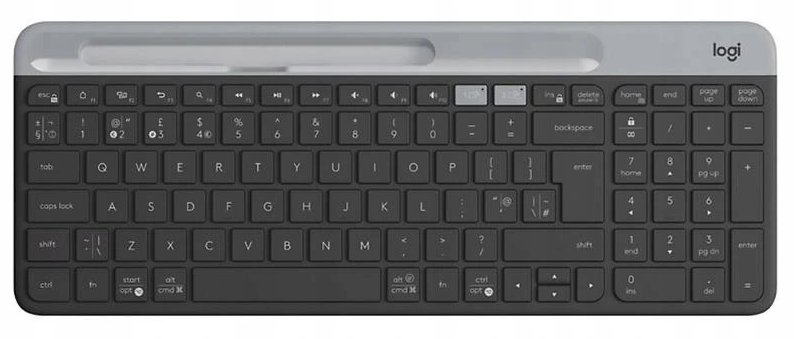 Logitech Klawiatura K580 Slim Multi-device Bezprzewodowa Czarno-szara US 920-009208 920-009208