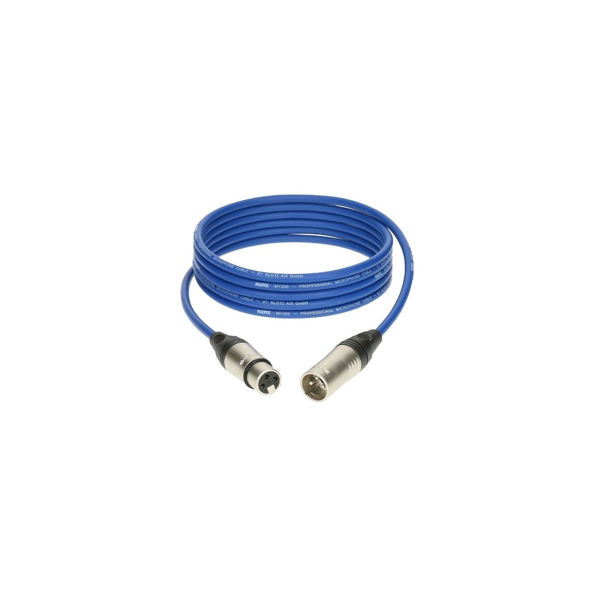 Klotz M1K2FM0200 profesjonalny kabel mikrofonowy 2m niebieski