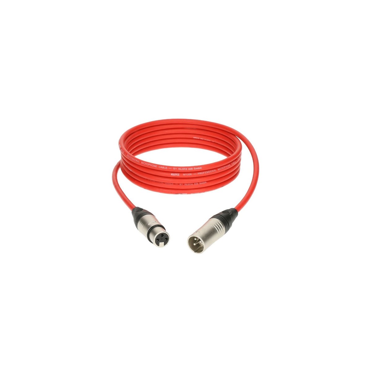 Klotz M1K3FM0300 profesjonalny kabel mikrofonowy 3m czerwony