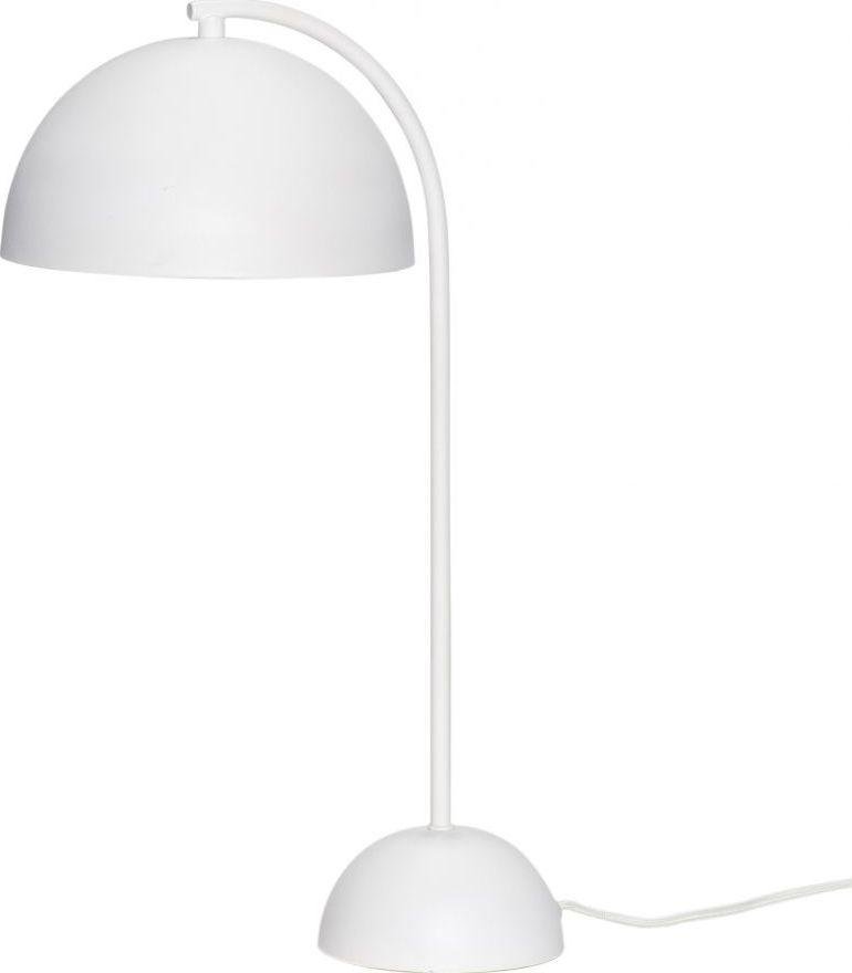 Hubsch Lampa stołowa 48 cm biała metalowa 890602