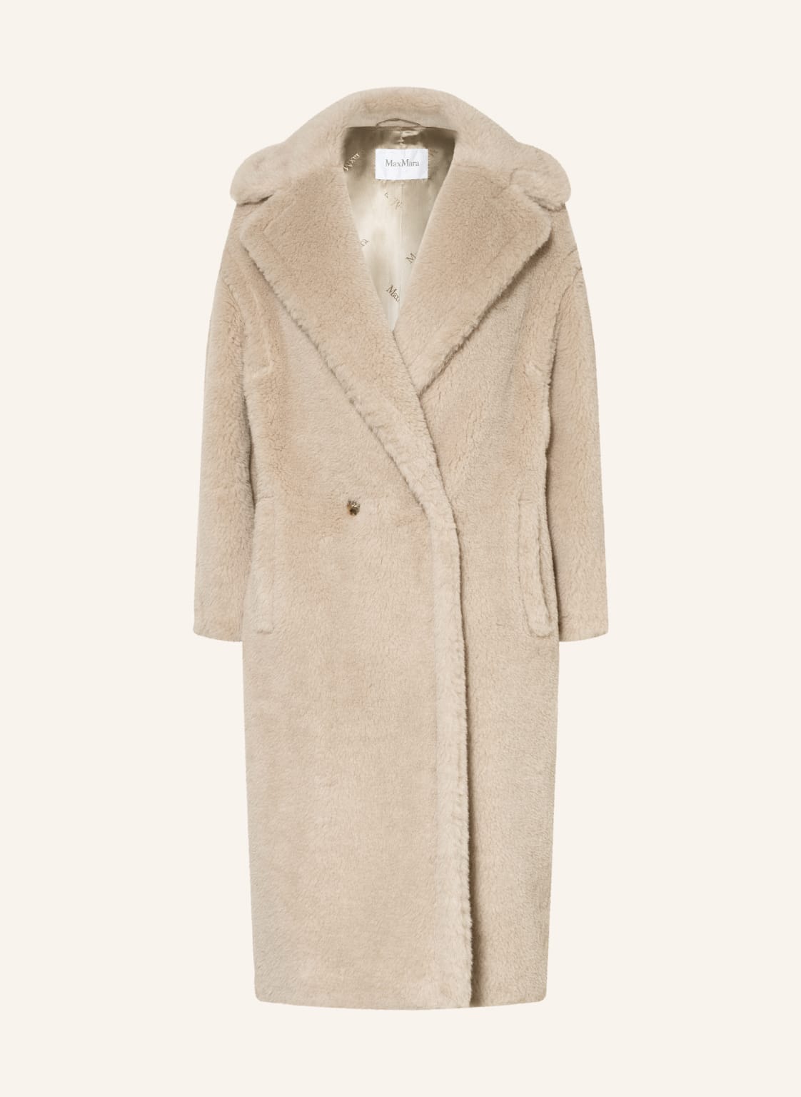 Max Mara Płaszcz Z Pluszowego Materiału Tedgirl Z Dodatkiem Alpaki beige