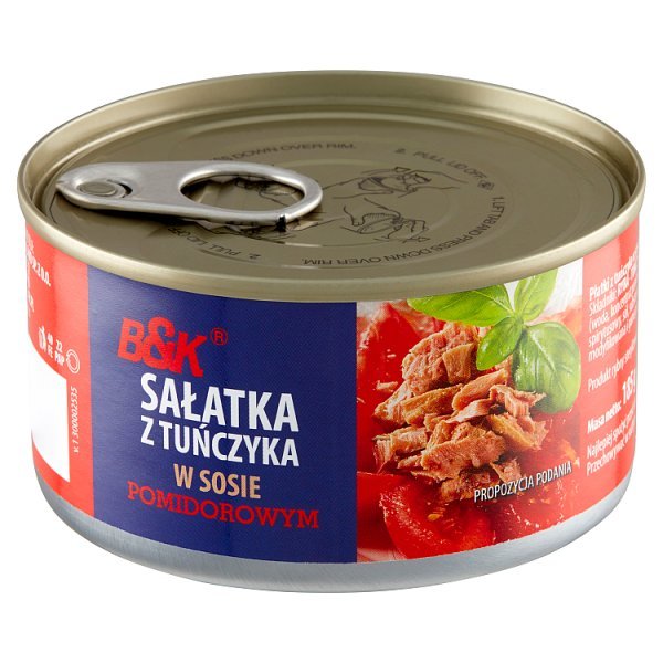 B&K sałatka tuńczyk pomidor 185g