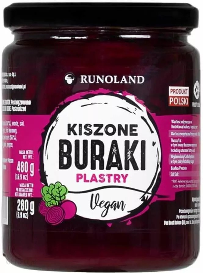 Runoland Kiszone Buraki Plastry 480g