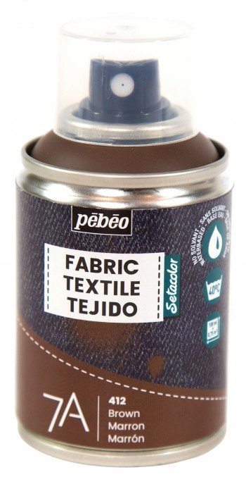 7A SPRAY FARBA DO TKANIN 100ML - BROWN