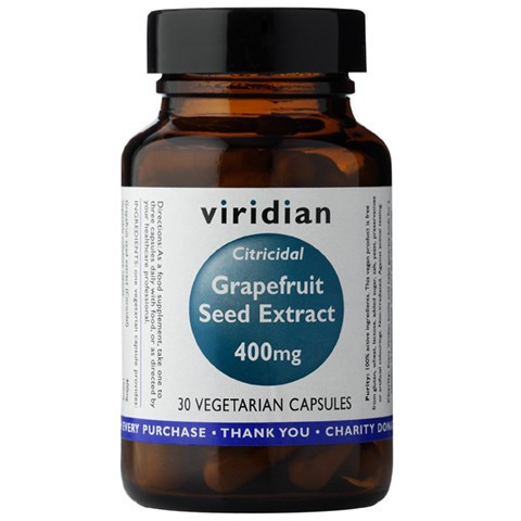 Viridian Ekstakt Z Pestek Grejpfruta Grapefruit Seed Extract 400mg 30 Kapsułek