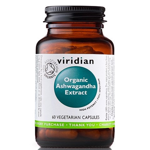 Viridian Organic ashwagandha extract 60 kaps