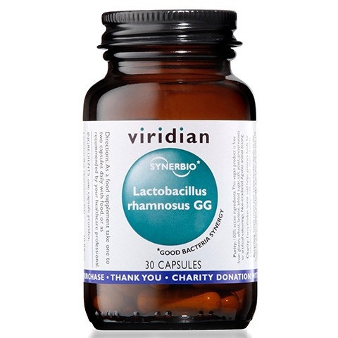 Viridian Synbiotic Lactobacillus Rhamnosus GG ( 30 kapsułek) suplement diety 5060003594208