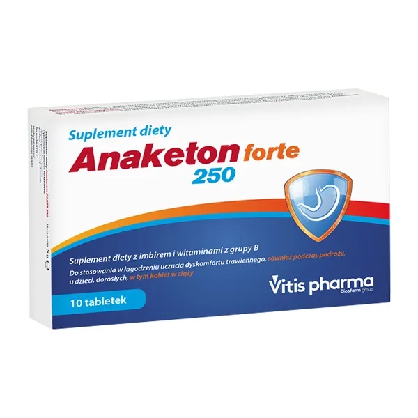 Vitis Pharma Anaketon Forte 250 10 tabletek 3753321