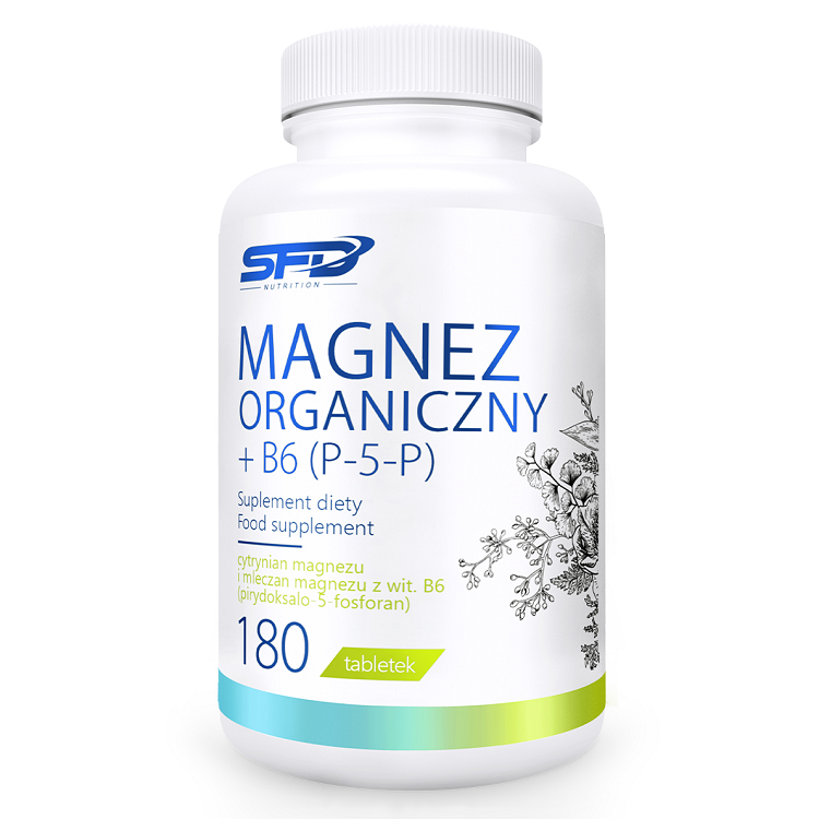 SFD Magnez Organiczny + B6 (P-5-P), 180 tabletek - >>> DARMOWA od 149zł 