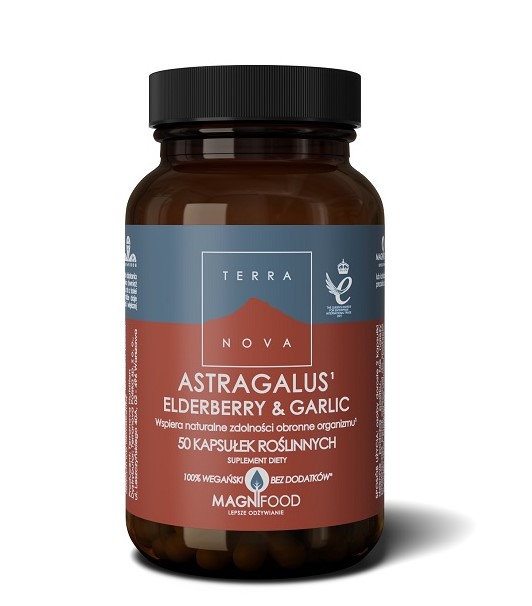 TERRANOVA Astragalus Elderberry & Garlic kapsułki - 50 kaps.