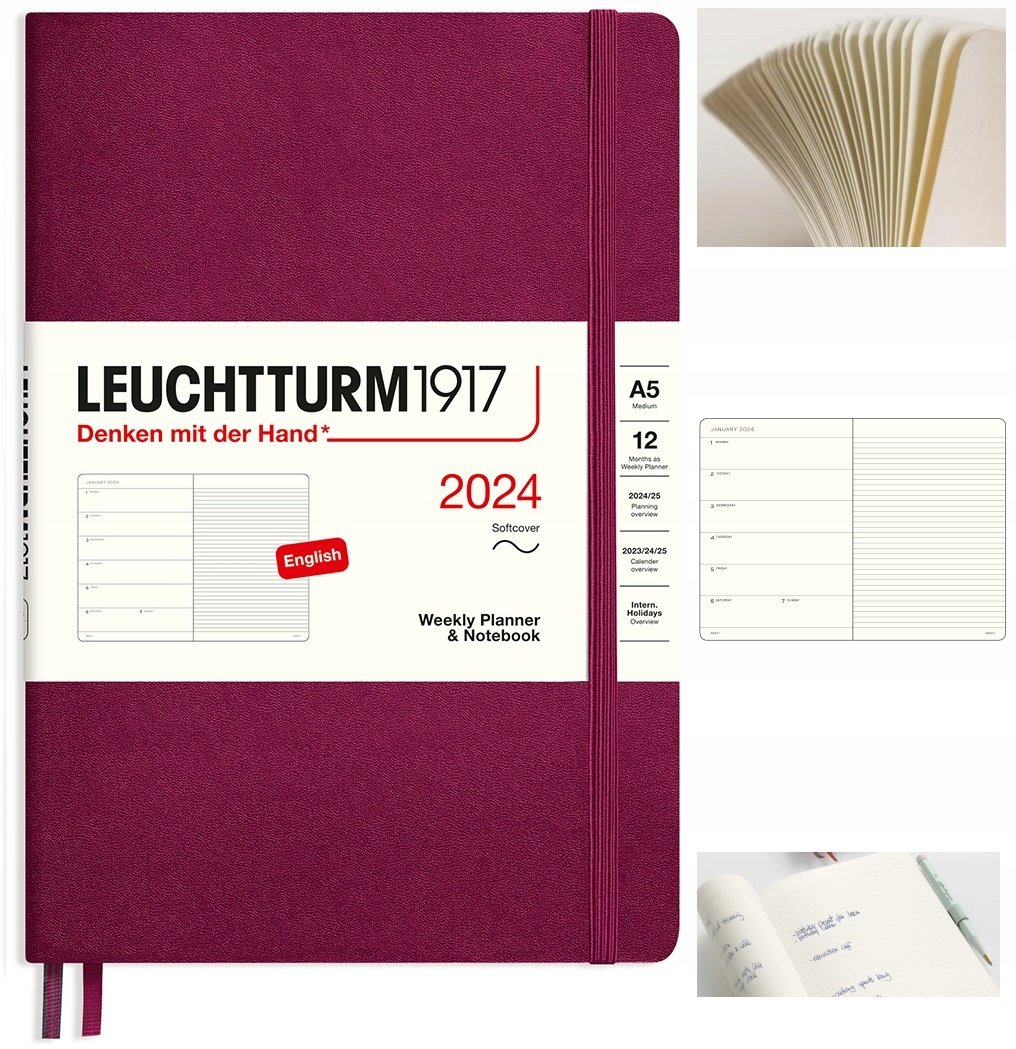 LEUCHTTURM1917 Planer kalendarz książkowy A5 tyg.