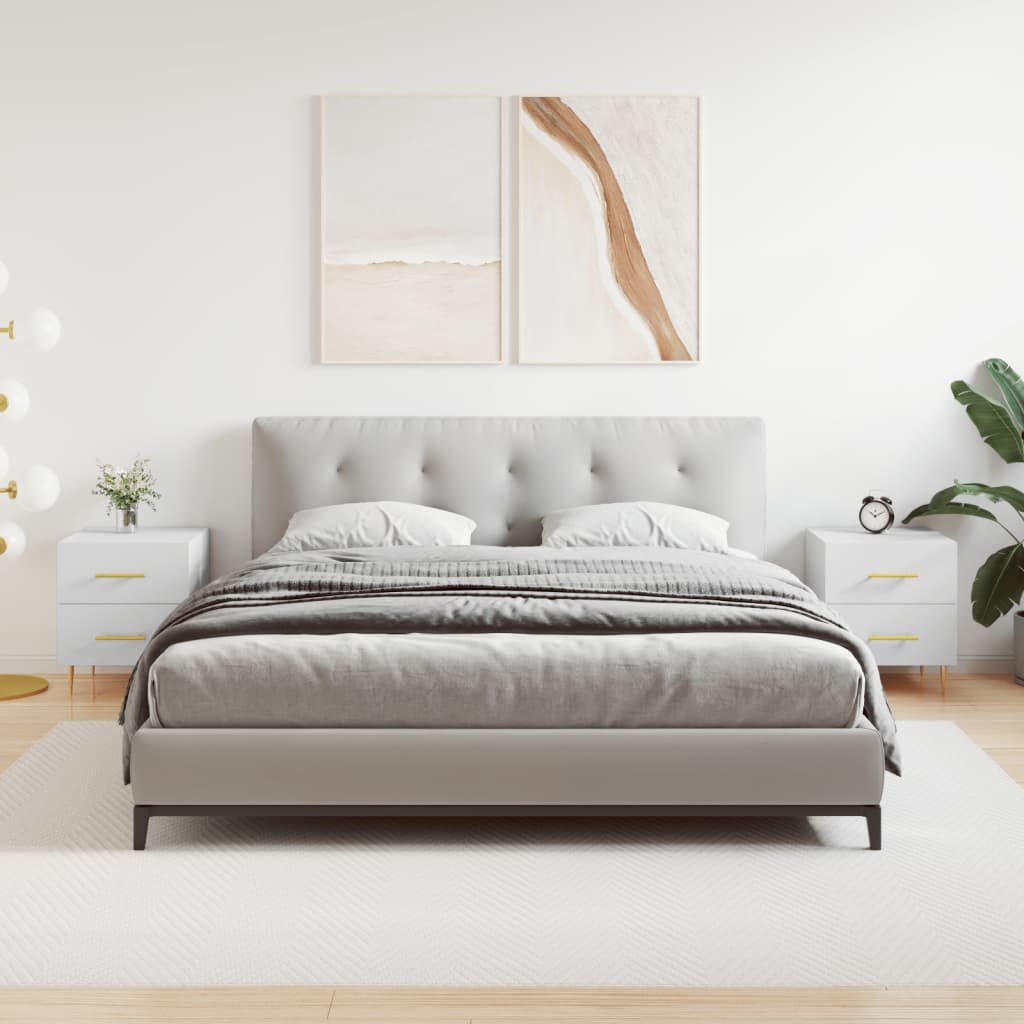 vidaXL Szafki nocne, 2 szt., białe, 40x35x47,5 cm