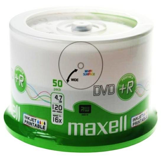 Maxell DVD+R 4.7GB 16x PRINTABLE 50szt 275702.40