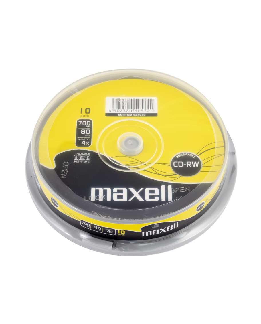 Maxell CD-RW 700MB 4x CAKE 10 624039.40 624039.40