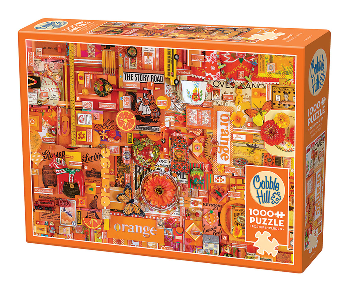puzzle 1000 pomaluj mój świat na kolor pomarańcz.