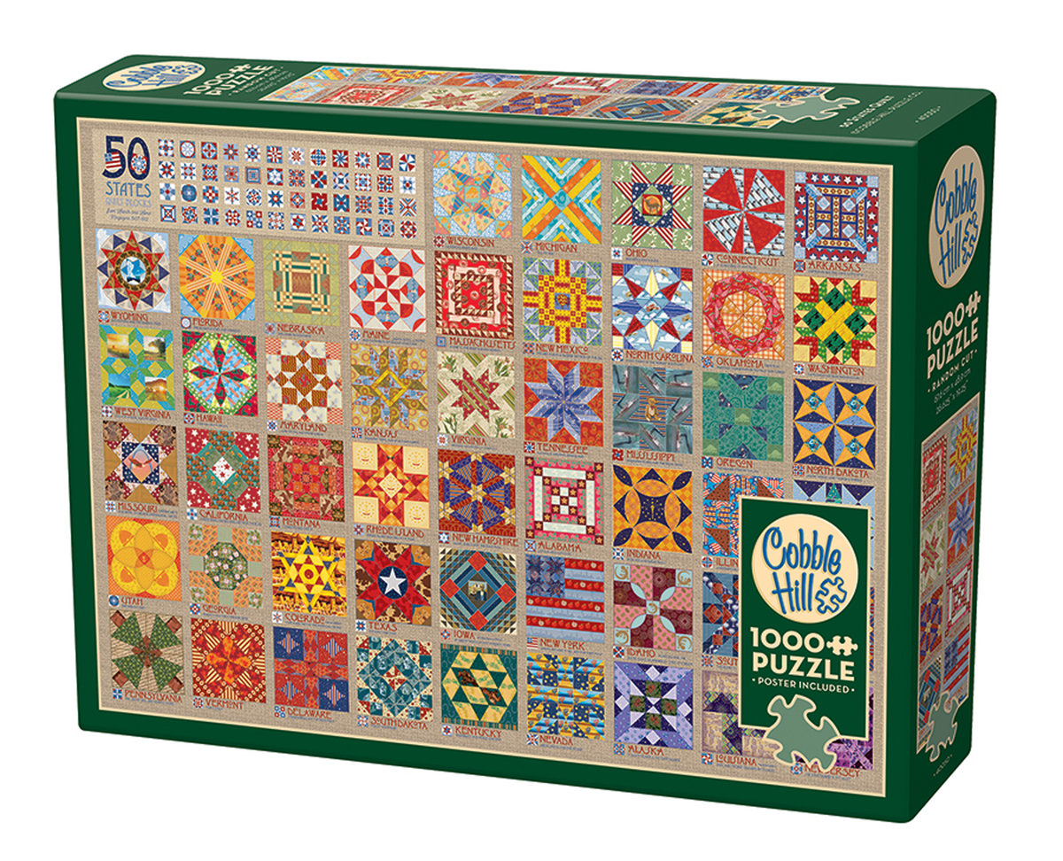 Cobble Hill, Puzzle, Pięćdziesiąt stanów Ameryki, 1000 el.