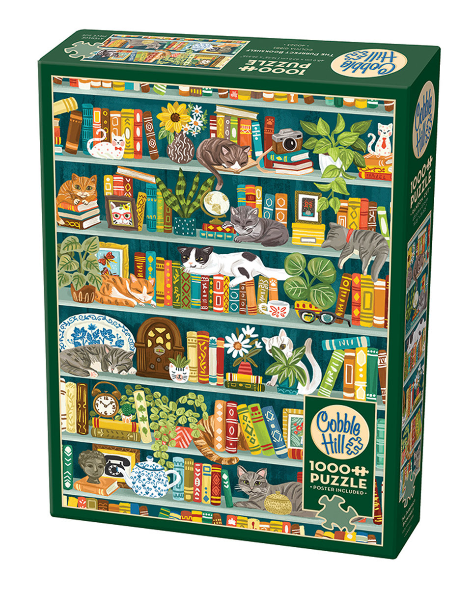 Cobble Hill, Puzzle, Miejsce dla książek i kotów, 1000 el.