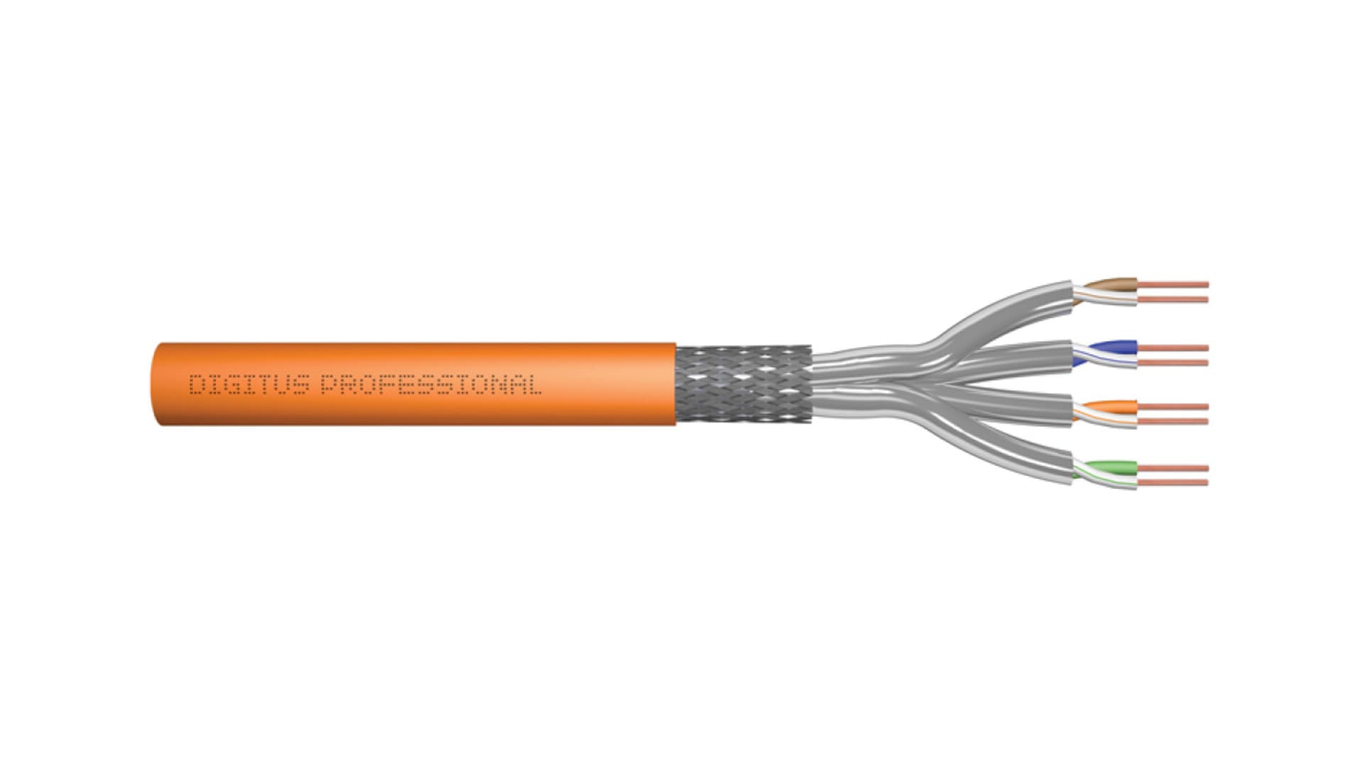 Kabel teleinformatyczny S/FTP kat.7A LS0H drut żółty B2ca DK-1745-A-VH-5 /500m/