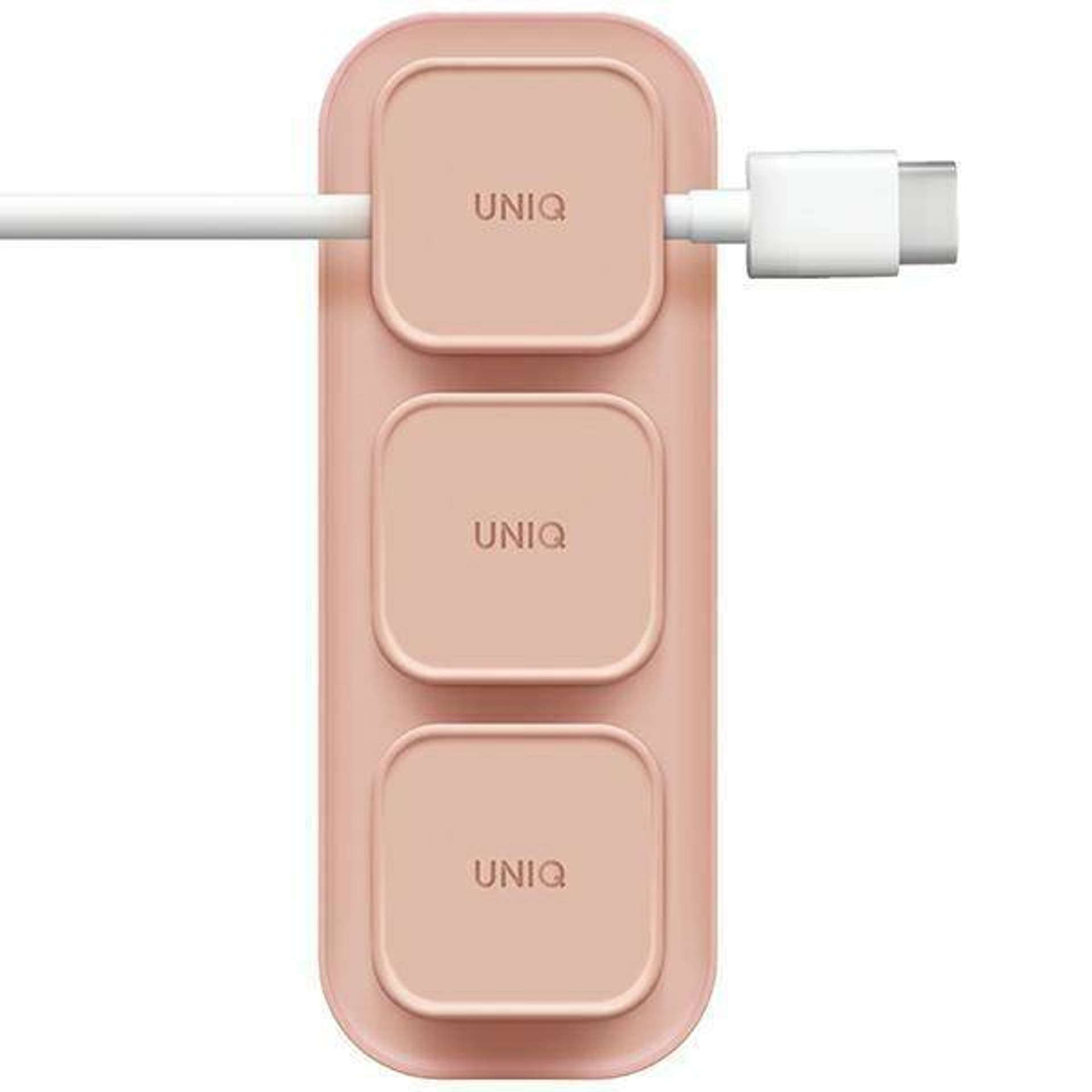 Фото - Кабель Uniq Pod Mag magnetyczny organizer do kabli + baza różowy/blush pink 
