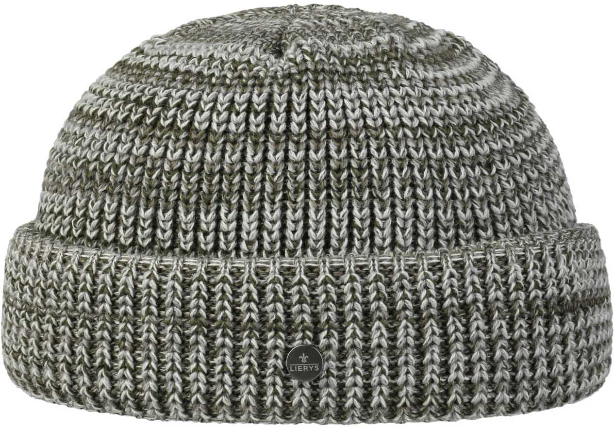 Czapka Dokerka GOTS Merino by Lierys, szaro-oliwkowy, One Size