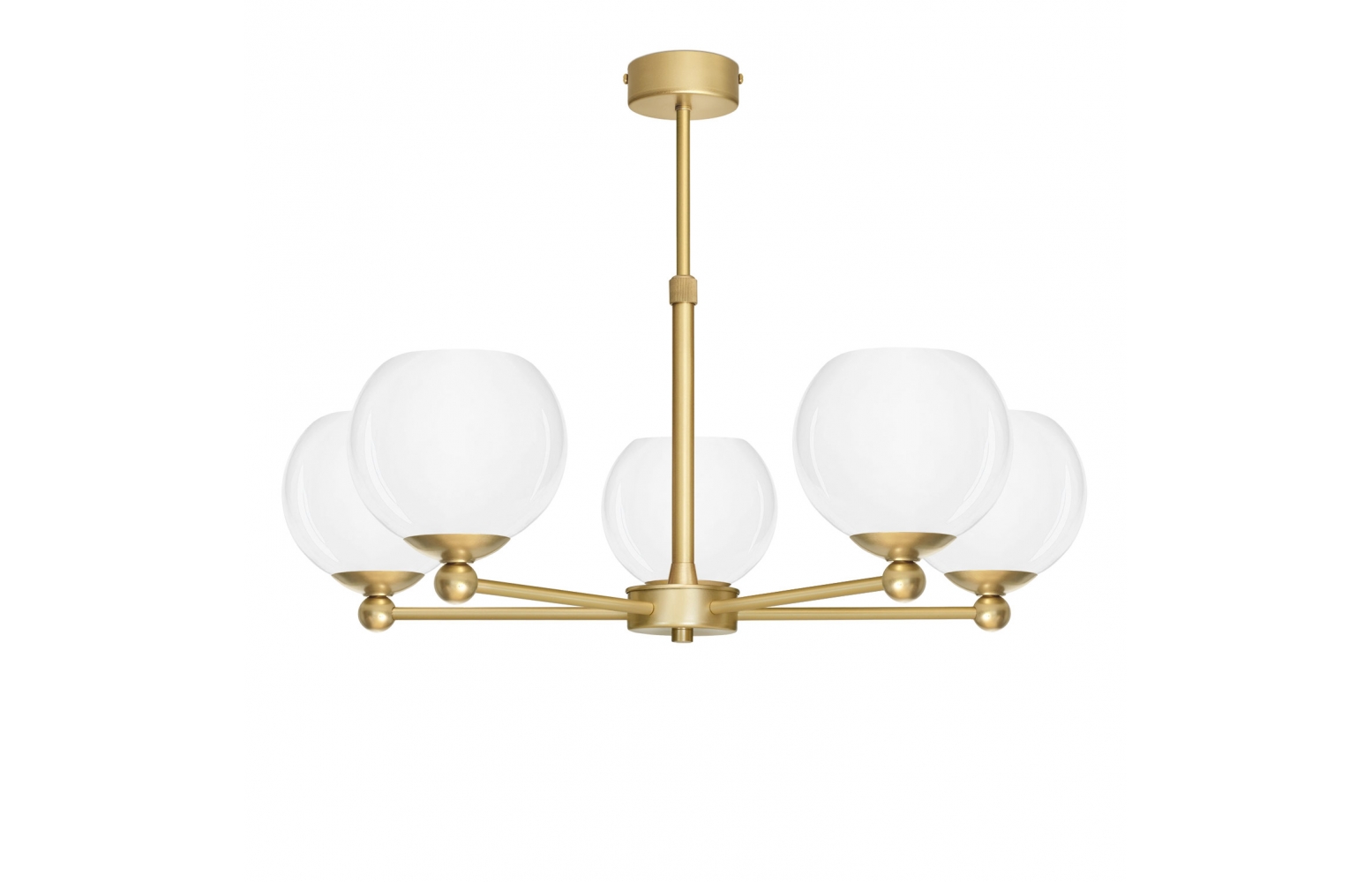 Prosty złoty 5-punktowy żyrandol KL-S5AR