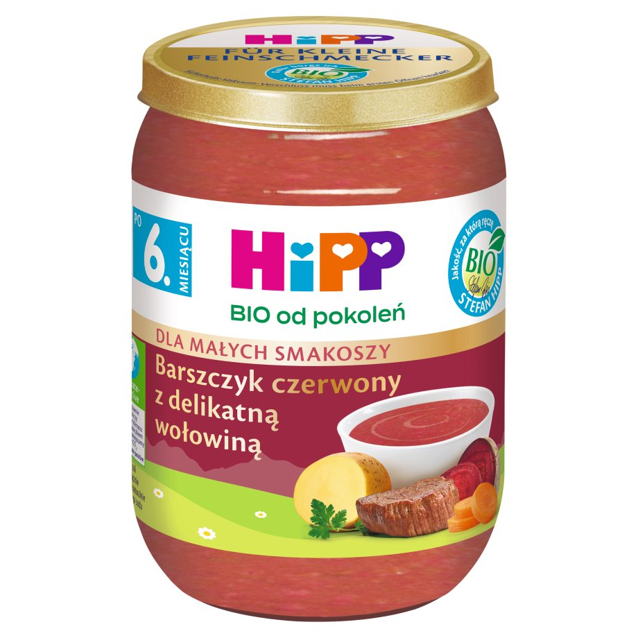 HIPP - BIO Barszczyk czerwony z delikatną wołowiną