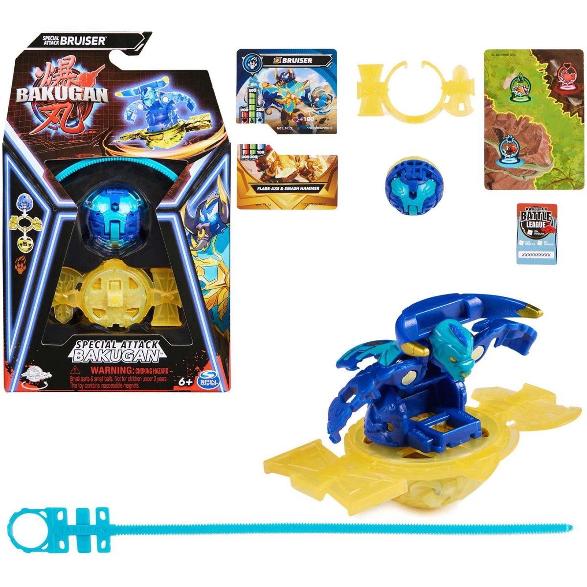 Bakugan Special Attack Bruiser Wirująca Figurka Akcji + Karty