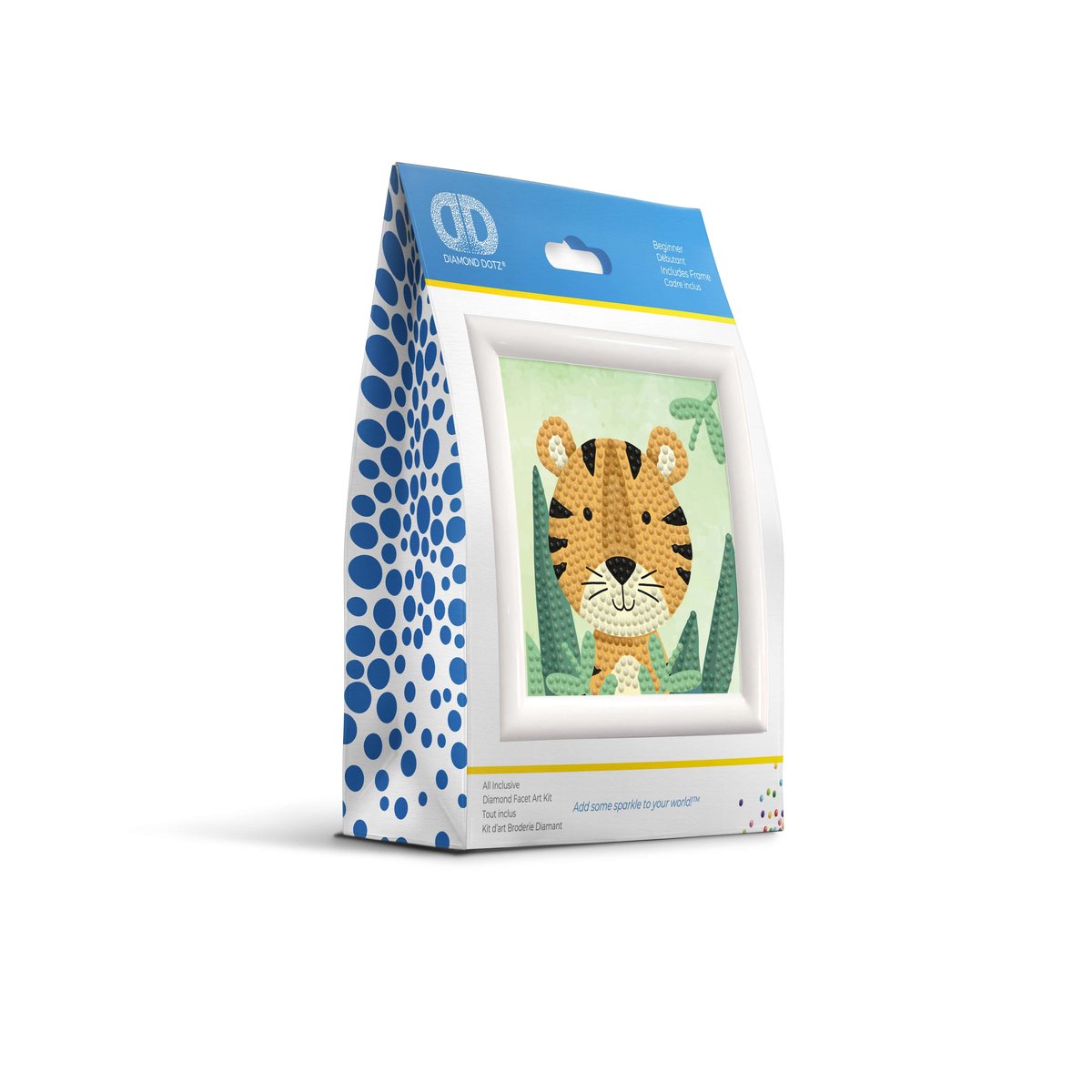 Diamond Dotz, Zestaw kreatywny dla dzieci haft diamentowy Woodland Tiger