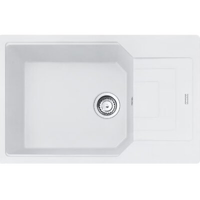 Franke Urban UBG 611-78 XL GSC Zlewozmywak granitowy jednokomorowy 78x50 cm biały polarny 114.0687.280