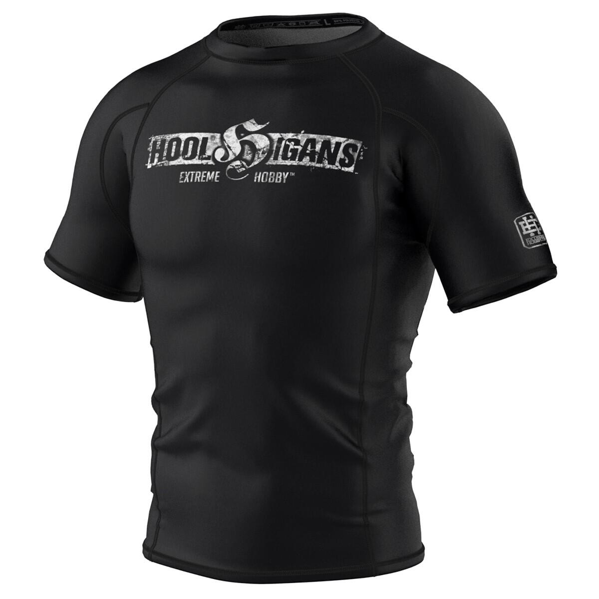 Rashguard męski z krótkim rękawem na siłownię Extreme Hobby HOOLS