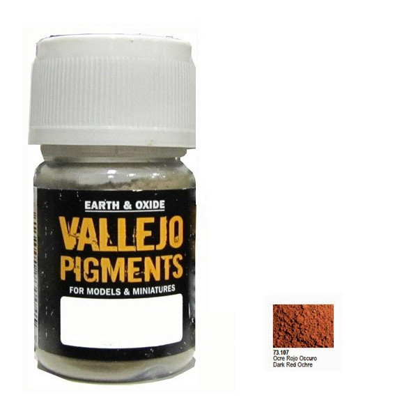 Vallejo Pigment Dark Red Ocre 485863