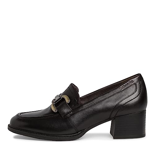 Tamaris Comfort Damskie 8-84309-41 wygodne buty do wielu różnych zastosowań, wygodne buty damskie z łańcuszkiem, buty na co dzień, biznesowe czółenka, czarny, 40 EU Weit