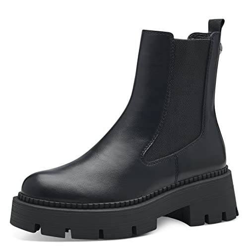 Tamaris Damskie botki na platformie, damskie botki, wkładka Touch, Czarny Black Uni, 37 EU
