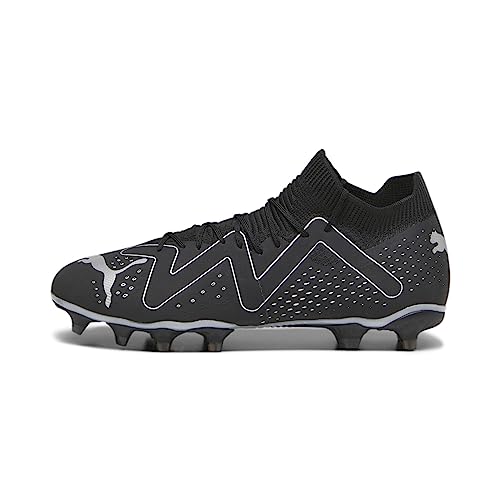 PUMA Męskie buty piłkarskie Future Match Fg/Ag, Puma Black Puma Silver, 42 EU