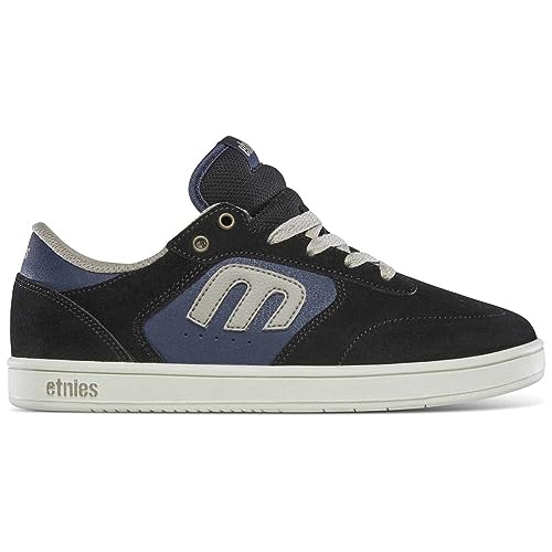 Etnies Buty dziecięce, uniseks Windrow Skate Shoe, Black Navy Grey, 34 EU