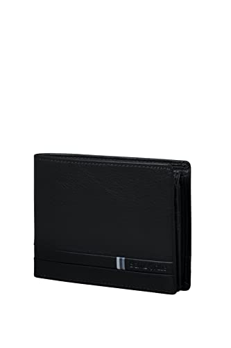 Samsonite Flagged SLG - portfel, 13 cm, czarny (czarny), czarny (czarny), koszulki na karty kredytowe męskie