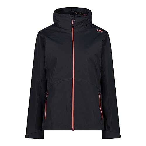 CMP kurtka damska 3 w 1, Antracyt-Burgundy, 46