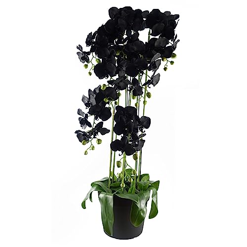 Leaf Design UK Realistyczny sztuczny kwiat orchidei ekspozycja w doniczce