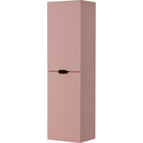 Słupek łazienkowy wiszący pudrowy róż czarny uchwyt 143,5x40 cm Magnolia Gante