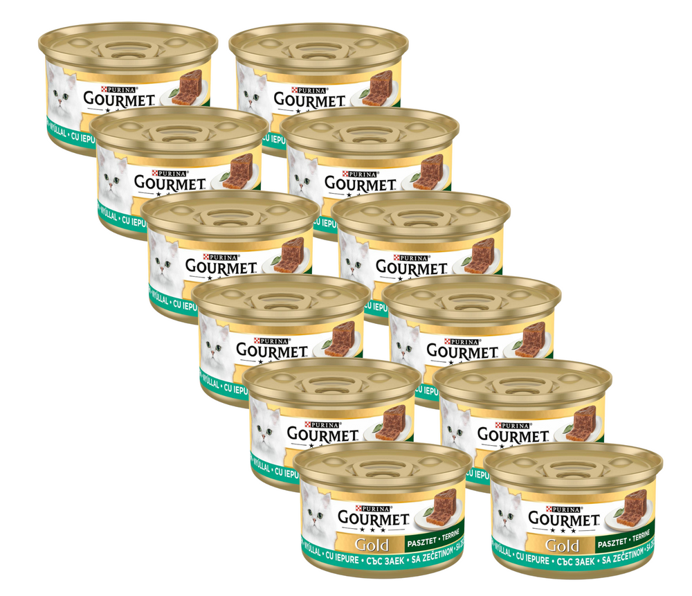 Purina Gourmet Gold pasztet z królikiem 12x85g