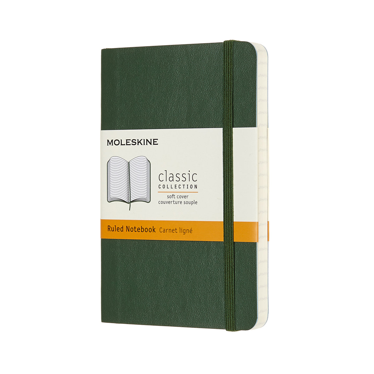 Moleskine Notes 9x14 linie myrtle green