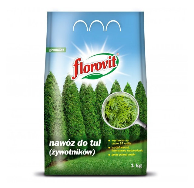 Florovit 1 kg nawóz do tui, granulowany