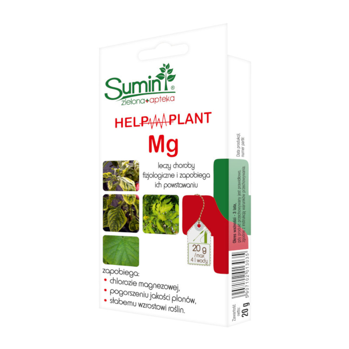 HELP PLANT Mg 20g SUMIN na chorby fizjologiczne niedobór Magnezu